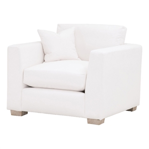 star international furniture stitch & hand hayden fabric arm chair - cream linen