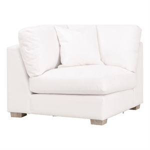 star international furniture stitch & hand hayden fabric corner chair in cream