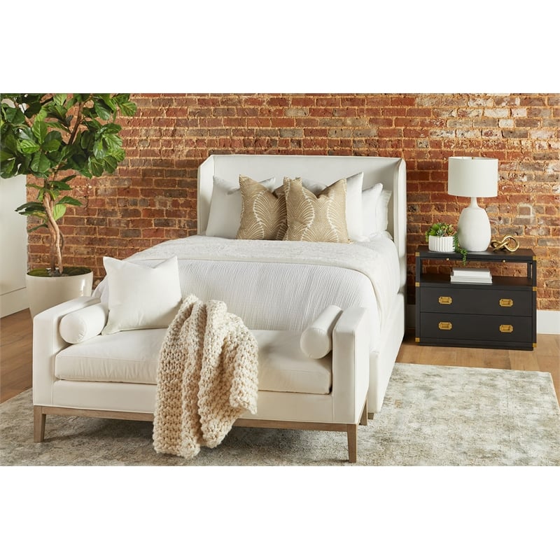 Essentials For Living Traditions Bradley Wood 2-Drawer Nightstand - Black