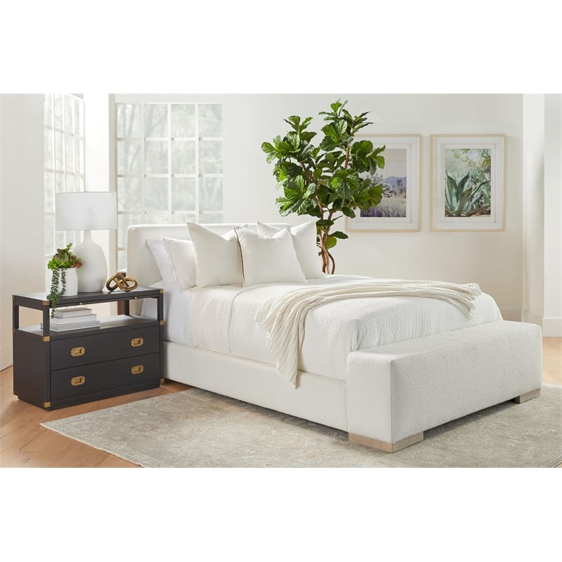 Essentials For Living Traditions Bradley Wood 2-Drawer Nightstand - Black