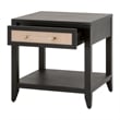 Essentials For Living Traditions Holland Wood Side Table in Black/Natural