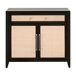 Essentials For Living Traditions Holland Wood Media Chest - Black/Natural