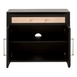 Essentials For Living Traditions Holland Wood Media Chest - Black/Natural