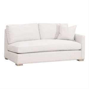 Essentials For Living Stitch & Hand Clara Fabric Right Arm Sofa in Stone