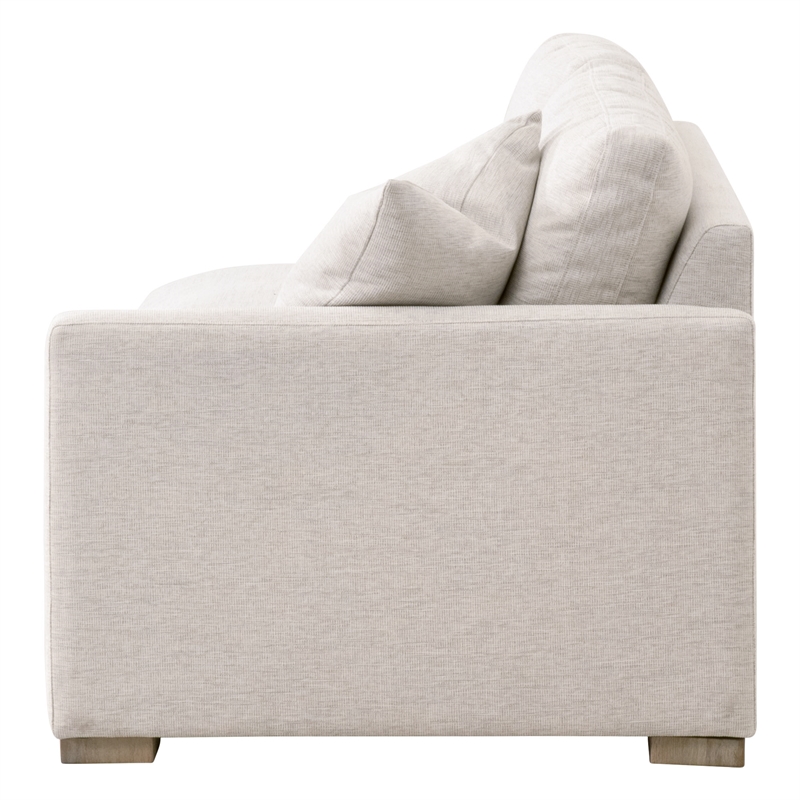 Essentials For Living Stitch & Hand Clara Fabric Right Arm Sofa in Stone