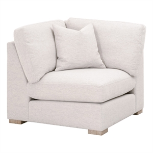 star international furniture stitch & hand clara fabric corner chair in stone