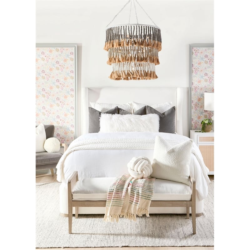 Essentials For Living Stitch & Hand Calvin Velvet Club Chair in Dove/Gray