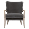 Essentials For Living Stitch & Hand Calvin Velvet Club Chair in Dove/Gray