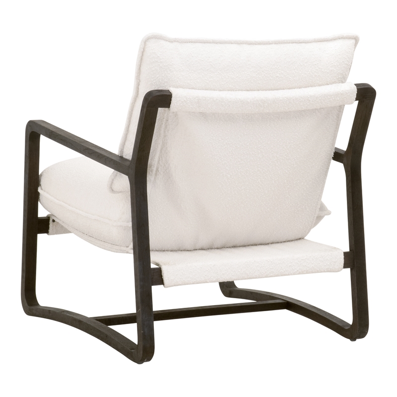 Essentials For Living Stitch & Hand Hamlin Fabric Club Chair in White