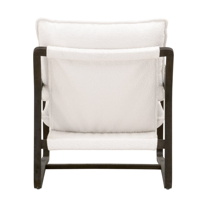 Essentials For Living Stitch & Hand Hamlin Fabric Club Chair in White