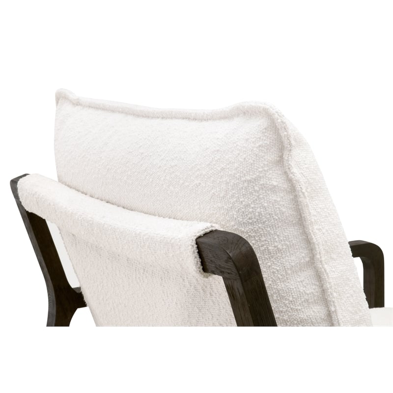 Essentials For Living Stitch & Hand Hamlin Fabric Club Chair in White