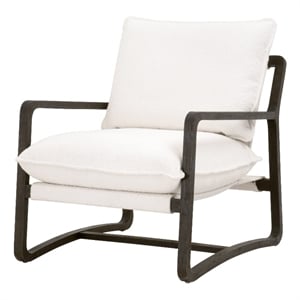 Essentials For Living Stitch & Hand Hamlin Fabric Club Chair in White