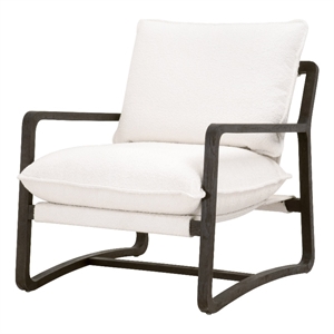 star international furniture stitch & hand hamlin fabric club chair in white