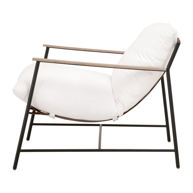 Essentials For Living Stitch & Hand Brando Fabric Club Chair in White