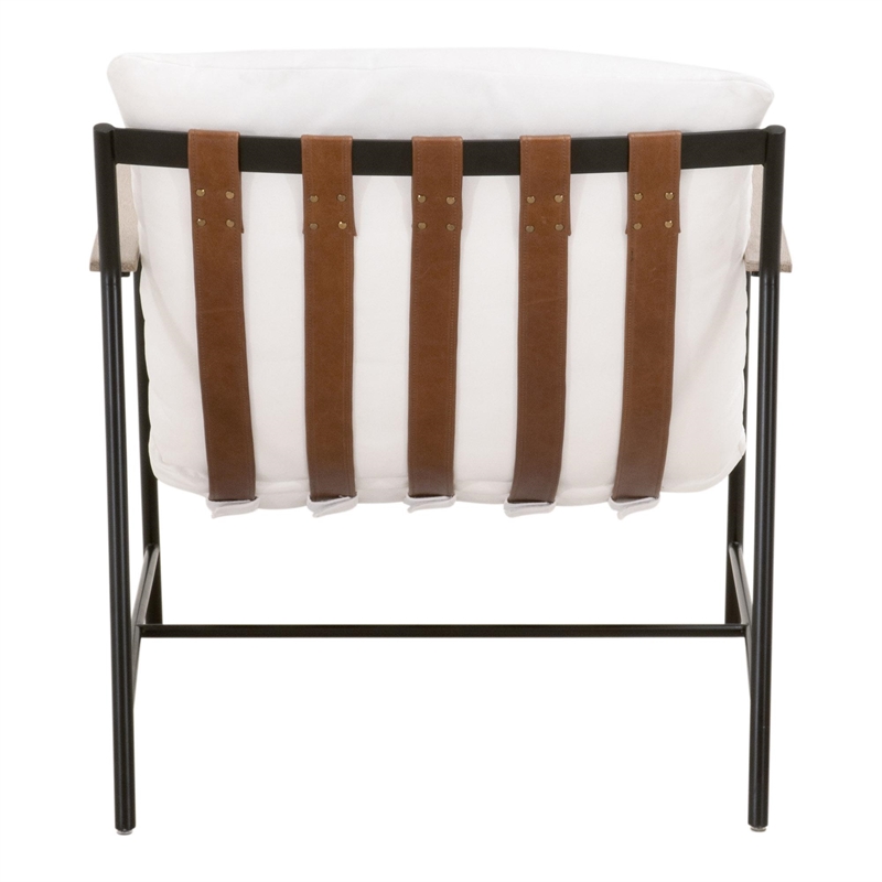 Essentials For Living Stitch & Hand Brando Fabric Club Chair in White