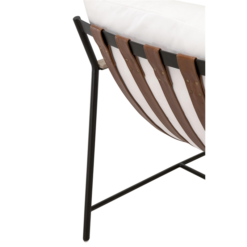 Essentials For Living Stitch & Hand Brando Fabric Club Chair in White