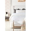 Essentials For Living Stitch & Hand Leone Fabric Bench in White/Gray