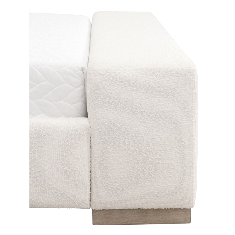 Essentials For Living Stitch & Hand Warren Wood Queen Bed in Snow White