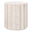 Essentials For Living Roma Transitional Wood End Table in White Wash