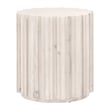 Essentials For Living Roma Transitional Wood End Table in White Wash