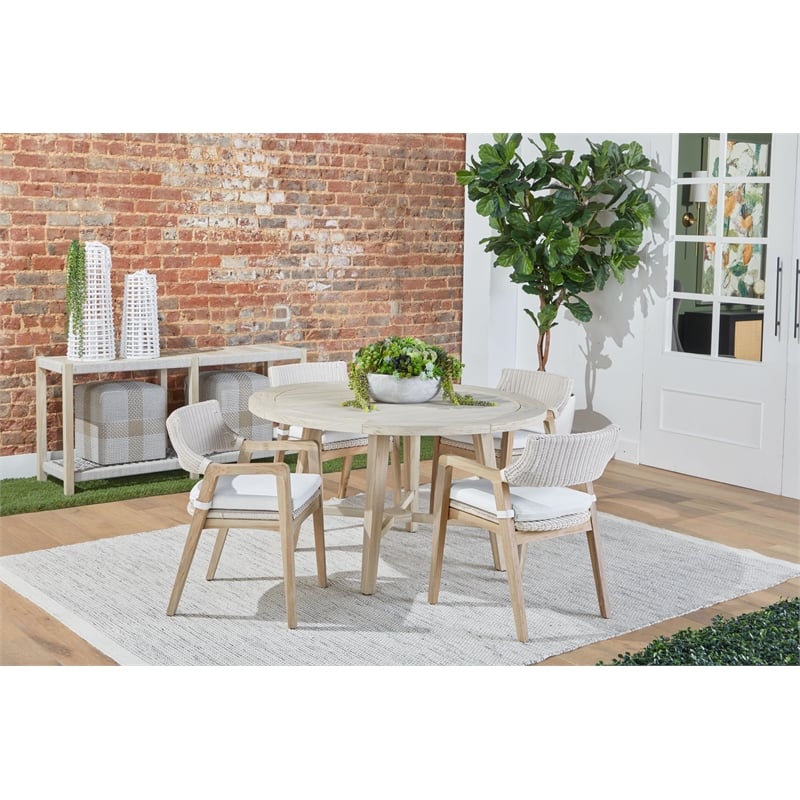 Essentials For Living Carmel Transitional Wood Dining Table in Natural