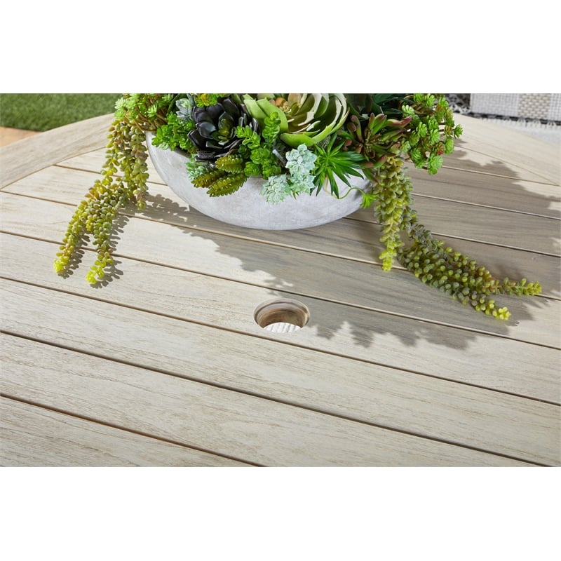 Essentials For Living Carmel Transitional Wood Dining Table in Natural