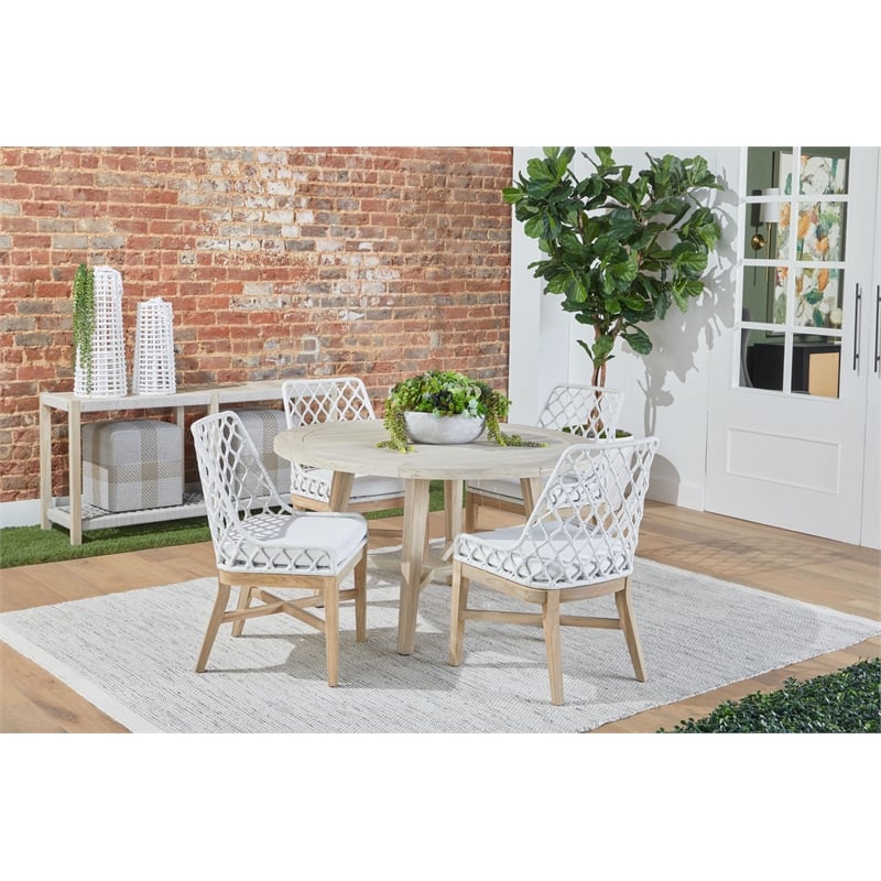 Essentials For Living Carmel Transitional Wood Dining Table in Natural