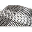 Essentials For Living Cross Transitional Fabric Accent Cube in Dove Gray