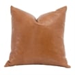 Essentials For Living Essentials 22x22 Leather Pillow in Brown (Set of 2)