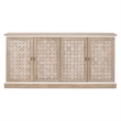 Essentials For Living Weave Transitional Wood Sideboard in Smoke Gray