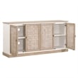 Essentials For Living Weave Transitional Wood Sideboard in Smoke Gray