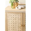 Essentials For Living Weave Transitional Wood Sideboard in Smoke Gray