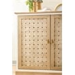 Essentials For Living Weave Transitional Wood Sideboard in Smoke Gray