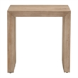 Essentials For Living Reed Transitional Wood End Table in Smoke Gray