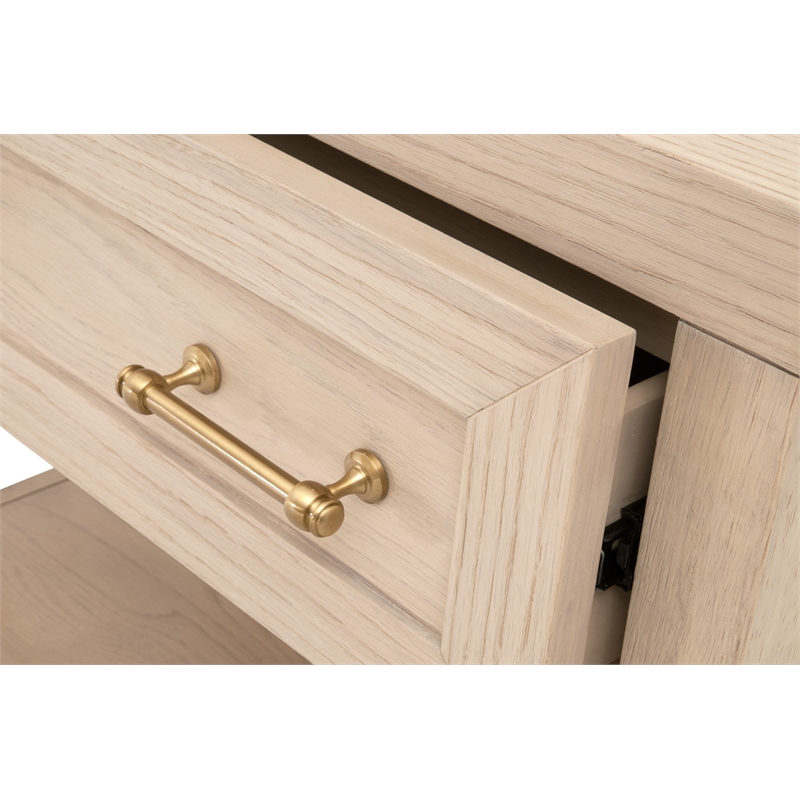 Essentials For Living Stella Wood Nightstand in Light Oak