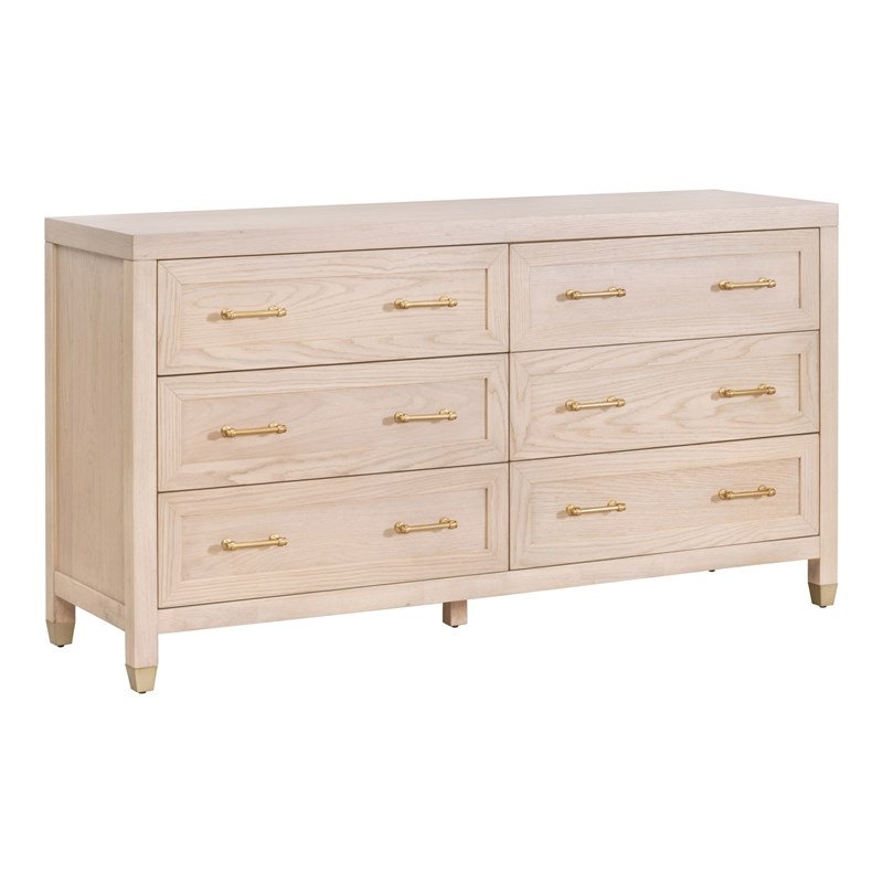Essentials For Living 6-Drawer Wood Double Dresser in Oak