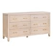Essentials For Living 6-Drawer Wood Double Dresser in Oak