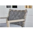 Essentials For Living Costa Outdoor Fabric/Wood Club Chair in Dove Gray