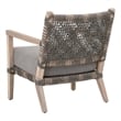 Essentials For Living Costa Outdoor Fabric/Wood Club Chair in Dove Gray