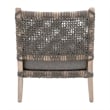 Essentials For Living Costa Outdoor Fabric/Wood Club Chair in Dove Gray