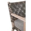 Essentials For Living Costa Outdoor Fabric/Wood Club Chair in Dove Gray