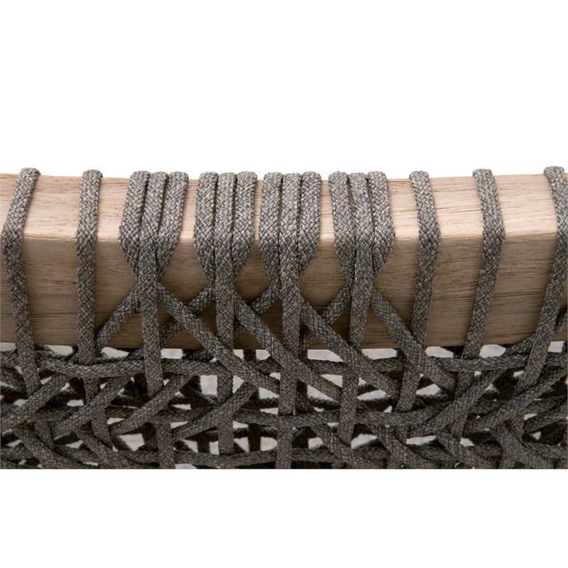 Essentials For Living Costa Outdoor Fabric/Wood Club Chair in Dove Gray
