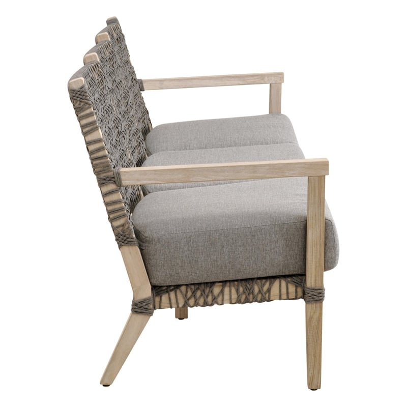 Essentials For Living Costa Outdoor Fabric Sofa in Dove Gray