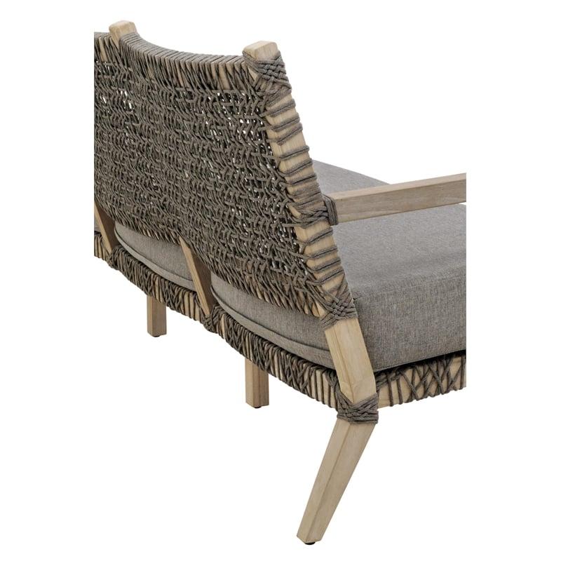 Essentials For Living Costa Outdoor Fabric Sofa in Dove Gray