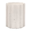 Essentials For Living Bella Antique Roma Wood Accent Table in White Wash