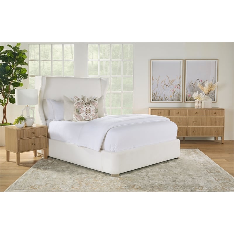 Essentials For Living Bronze Bay Highland Wood Nightstand in Natural