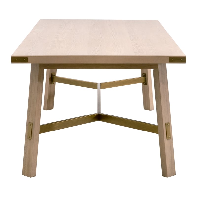 Essentials For Living Klein Wood Dining Table in Light Oak