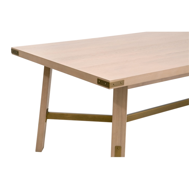 Essentials For Living Klein Wood Dining Table in Light Oak