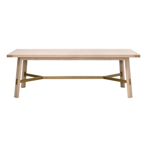 Essentials For Living Klein Wood Dining Table in Light Oak