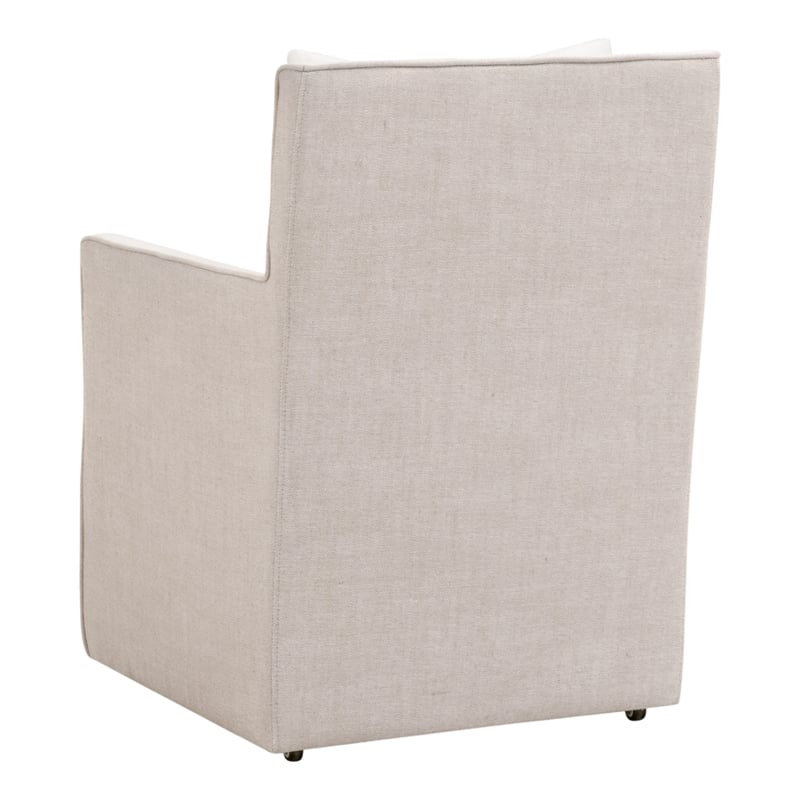 Essentials For Living Essentials Harmony Fabric Arm Chair in Pearl